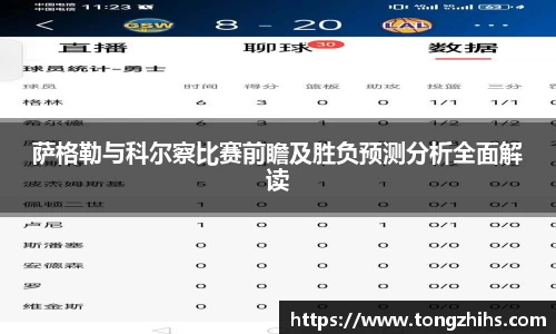 萨格勒与科尔察比赛前瞻及胜负预测分析全面解读